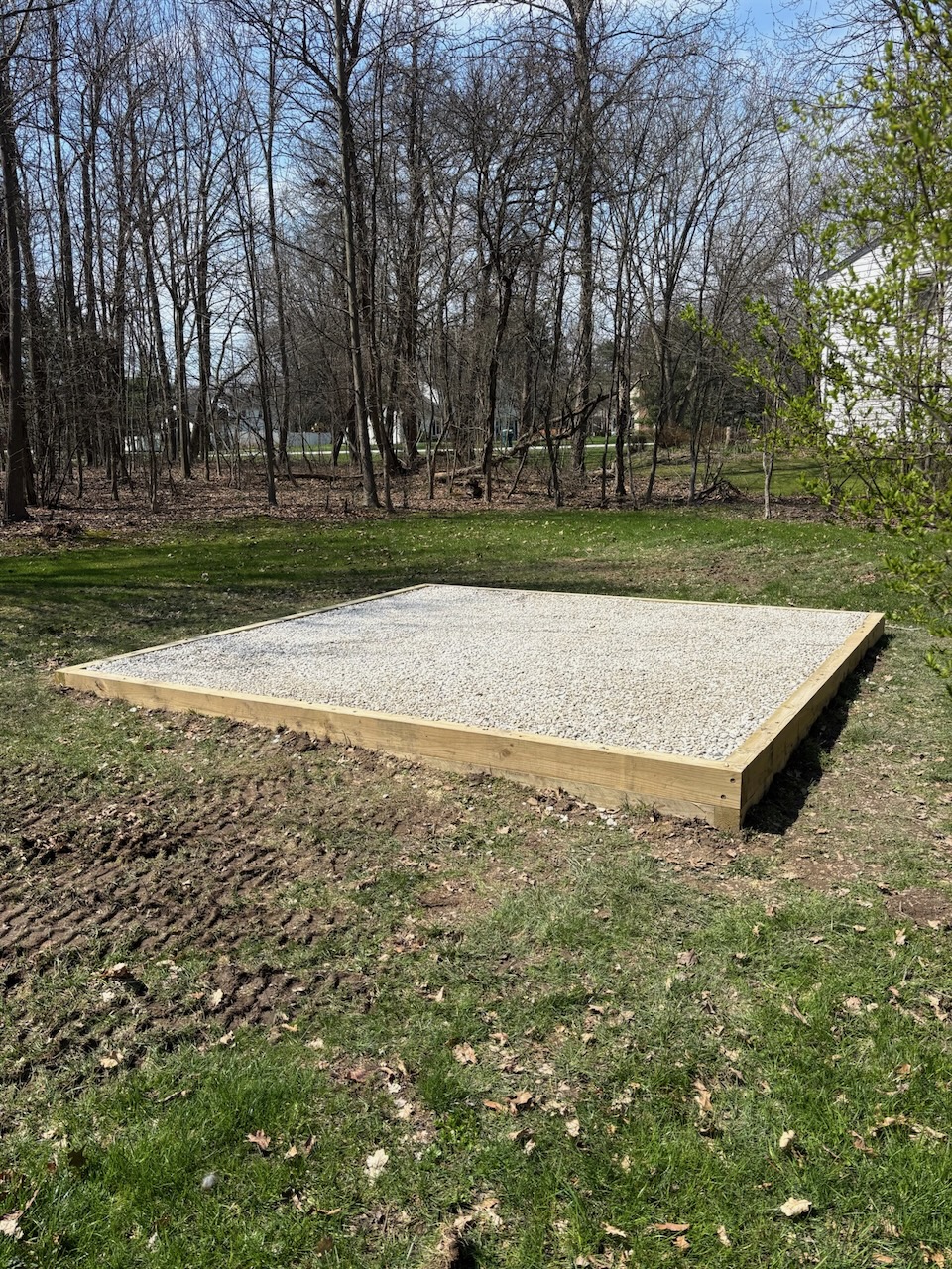 Gravel Shed Foundation in Hudson Ohio Maxterra